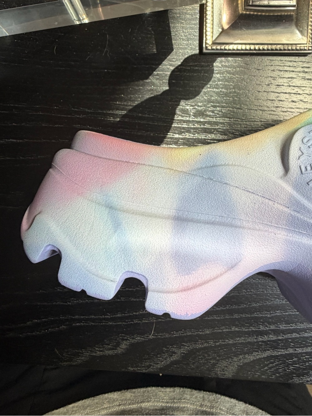 Stella McCartney Pastel Tie-Dye Foam Clogs in Lavender, Pink and Blue - Picture 11 of 16